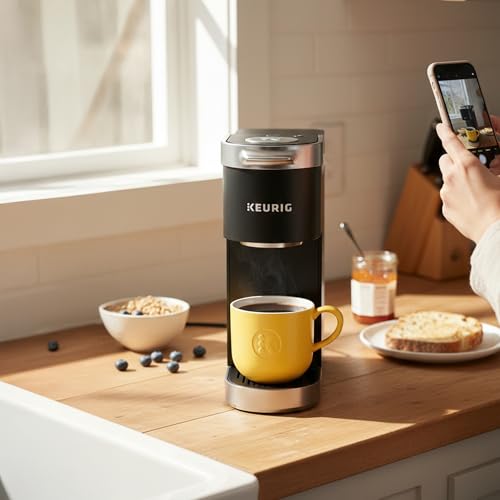 Keurig K-Mini Plus Single Serve Coffee Maker, with 5-inch Brewer, 6 to 12 Pounds Brew Size, K-Cup Pod and Cord Storage (Black) - My Kitchen Products