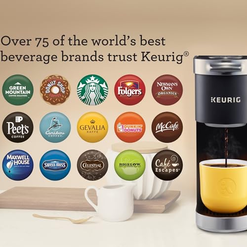 Keurig K-Mini Plus Single Serve K-Cup Pod Coffee Maker, with 6 to 12oz Brew Size, Stores up to 9 K-Cup Pods, Travel Mug Friendly, Matte Black - My Kitchen Products