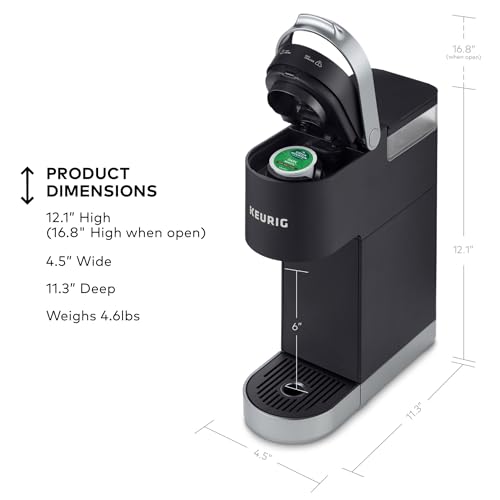 Keurig K-Mini Plus Single Serve K-Cup Pod Coffee Maker, with 6 to 12oz Brew Size, Stores up to 9 K-Cup Pods, Travel Mug Friendly, Matte Black - My Kitchen Products