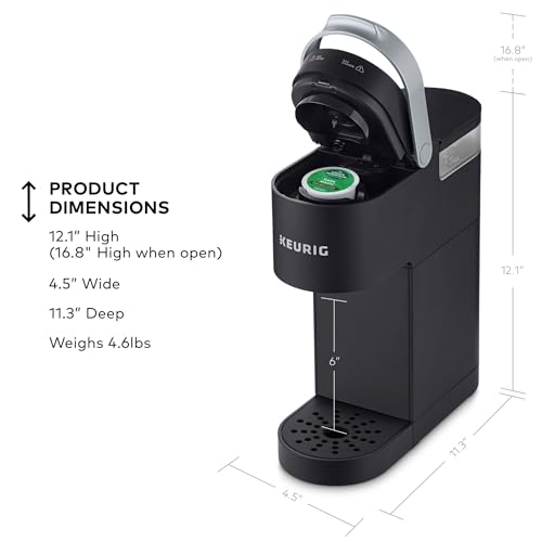 Keurig K-Mini Single Serve K-Cup Pod Coffee Maker, 6 to 12oz Brew size, with Cord Storage, Perfect for Small Spaces, Black - My Kitchen Products