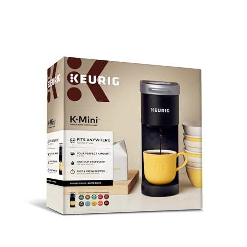 Keurig K-Mini Single Serve K-Cup Pod Coffee Maker, 6 to 12oz Brew size, with Cord Storage, Perfect for Small Spaces, Black - My Kitchen Products