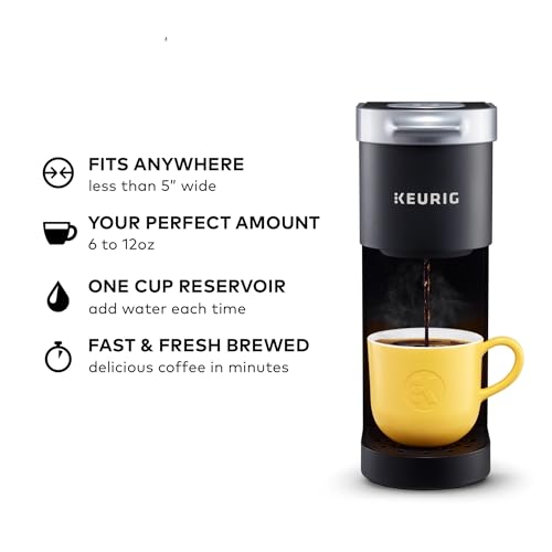 Keurig K-Mini Single Serve K-Cup Pod Coffee Maker, 6 to 12oz Brew size, with Cord Storage, Perfect for Small Spaces, Black - My Kitchen Products