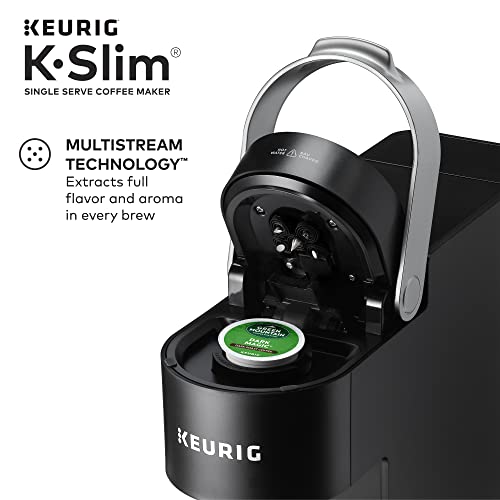 Keurig K-Slim Single Serve K-Cup Pod Coffee Maker, Multistream Technology, 3 Brew Sizes, Slim and Sleek Design, 46oz Removable Reservoir, Black - My Kitchen Products