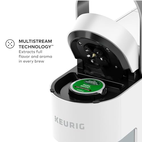 Keurig K-Slim Single Serve K-Cup Pod Coffee Maker, Multistream Technology, 3 Brew Sizes, Slim and Sleek Design, 46oz Removable Reservoir, White - My Kitchen Products
