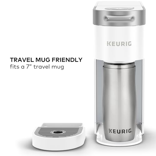 Keurig K-Slim Single Serve K-Cup Pod Coffee Maker, Multistream Technology, 3 Brew Sizes, Slim and Sleek Design, 46oz Removable Reservoir, White - My Kitchen Products