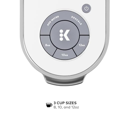 Keurig K-Slim Single Serve K-Cup Pod Coffee Maker, Multistream Technology, 3 Brew Sizes, Slim and Sleek Design, 46oz Removable Reservoir, White - My Kitchen Products