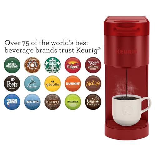 Keurig K- Slim Single Serve K-Cup Pod Coffee Maker, with 3 Brew Sizes, Multistream Technology, 46oz Removable Reservoir, Scarlet Red - My Kitchen Products
