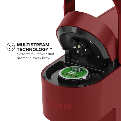 Keurig K- Slim Single Serve K-Cup Pod Coffee Maker, with 3 Brew Sizes, Multistream Technology, 46oz Removable Reservoir, Scarlet Red - My Kitchen Products