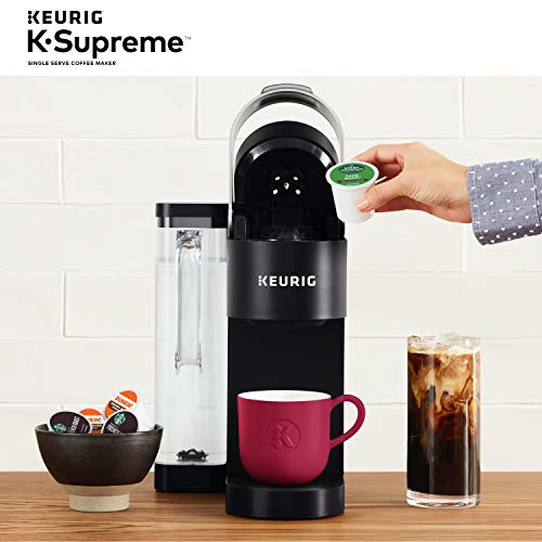 Keurig K-Supreme Single Serve K-Cup Pod Coffee Maker, MultiStream Technology, 4 Brew Sizes, 66oz Dual-Position Removable Reservoir, Black - My Kitchen Products