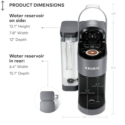 Keurig K-Supreme Single Serve K-Cup Pod Coffee Maker, MultiStream Technology, 4 Brew Sizes, 66oz Dual-Position Removable Reservoir, Gray - My Kitchen Products