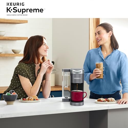 Keurig K-Supreme Single Serve K-Cup Pod Coffee Maker, MultiStream Technology, 4 Brew Sizes, 66oz Dual-Position Removable Reservoir, Gray - My Kitchen Products