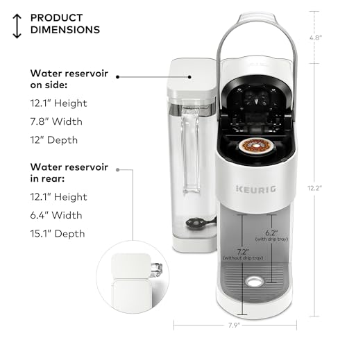 Keurig K-Supreme Single Serve K-Cup Pod Coffee Maker, MultiStream Technology, 4 Brew Sizes, 66oz Dual-Position Removable Reservoir, White - My Kitchen Products