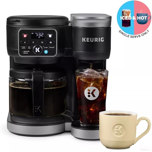 Keurig KD5600 K-Duo Hot & Iced Single Serve & Carafe Coffee Maker, 72oz Reservoir, MultiStream Technology (Gen 2), Black (Renewed) - My Kitchen Products