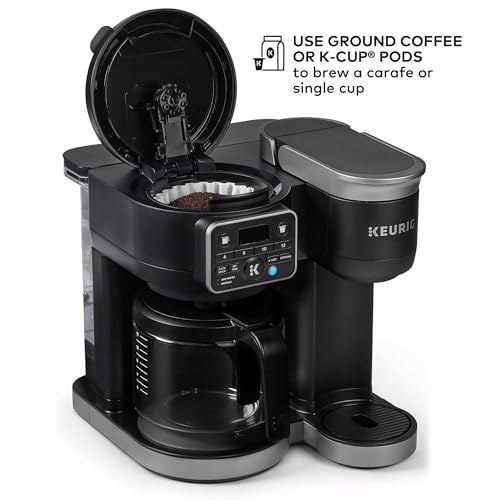 Keurig KD5600 K-Duo Hot & Iced Single Serve & Carafe Coffee Maker, 72oz Reservoir, MultiStream Technology (Gen 2), Black (Renewed) - My Kitchen Products