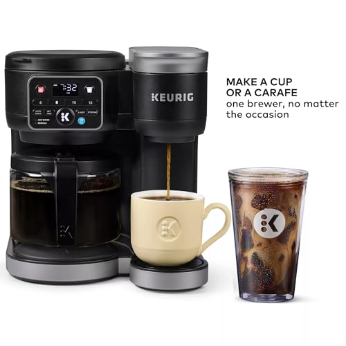 Keurig KD5600 K-Duo Hot & Iced Single Serve & Carafe Coffee Maker, 72oz Reservoir, MultiStream Technology (Gen 2), Black (Renewed) - My Kitchen Products