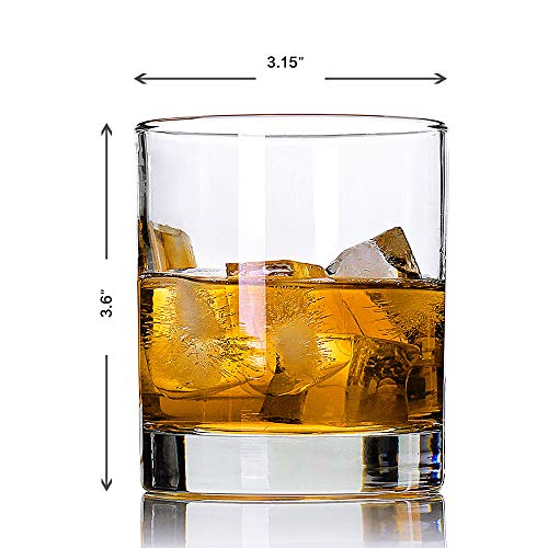 KGnB Whiskey Glasses,Set of 2,11 oz,Premium Scotch Glasses,Bourbon Glasses for Cocktails,Rock Style Old Fashioned Drinking Glassware,Perfect for Father's Day,Party,Bars,Gift, Restaurants and Home - My Kitchen Products
