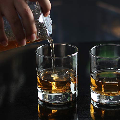 KGnB Whiskey Glasses,Set of 2,11 oz,Premium Scotch Glasses,Bourbon Glasses for Cocktails,Rock Style Old Fashioned Drinking Glassware,Perfect for Father's Day,Party,Bars,Gift, Restaurants and Home - My Kitchen Products