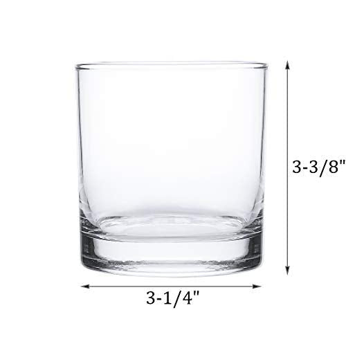Kingrol 12 Pack Double Old Fashioned Whiskey Glasses, 10 oz Rocks Glasses Drinking Glasses for Scotch, Bourbon, Cocktails, Beverages, Water - My Kitchen Products