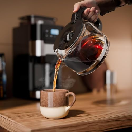 Kismile Drip Coffee Maker with Built-in Grinder, 10-Cup Grind and Brew Coffee Machine with Timer, Descaling Alert, Programmable with Brew Strength, 1.5L Water Tank, 2H Keep Warm for Home/Office - My Kitchen Products
