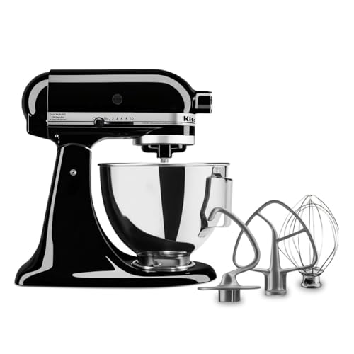 Kitchen Aid Tilt-Head Stand Mixer 4.5 Quart KSM85PBOB, Onyx Black - My Kitchen Products