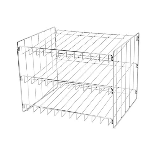 Kitchen Details 3 Tier Can Organizer | Chrome Steel Canned Food Storage Rack | Holds 36 Cans | Space-Saving Pantry & Cabinet Storage Solution | Easy Access to Canned Goods | Freestanding Design - My Kitchen Products