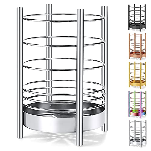 Kitchen Utensil Holder for Kitchen Counter, Stainless Steel Utensil Crocks, Utensil Storage Caddy