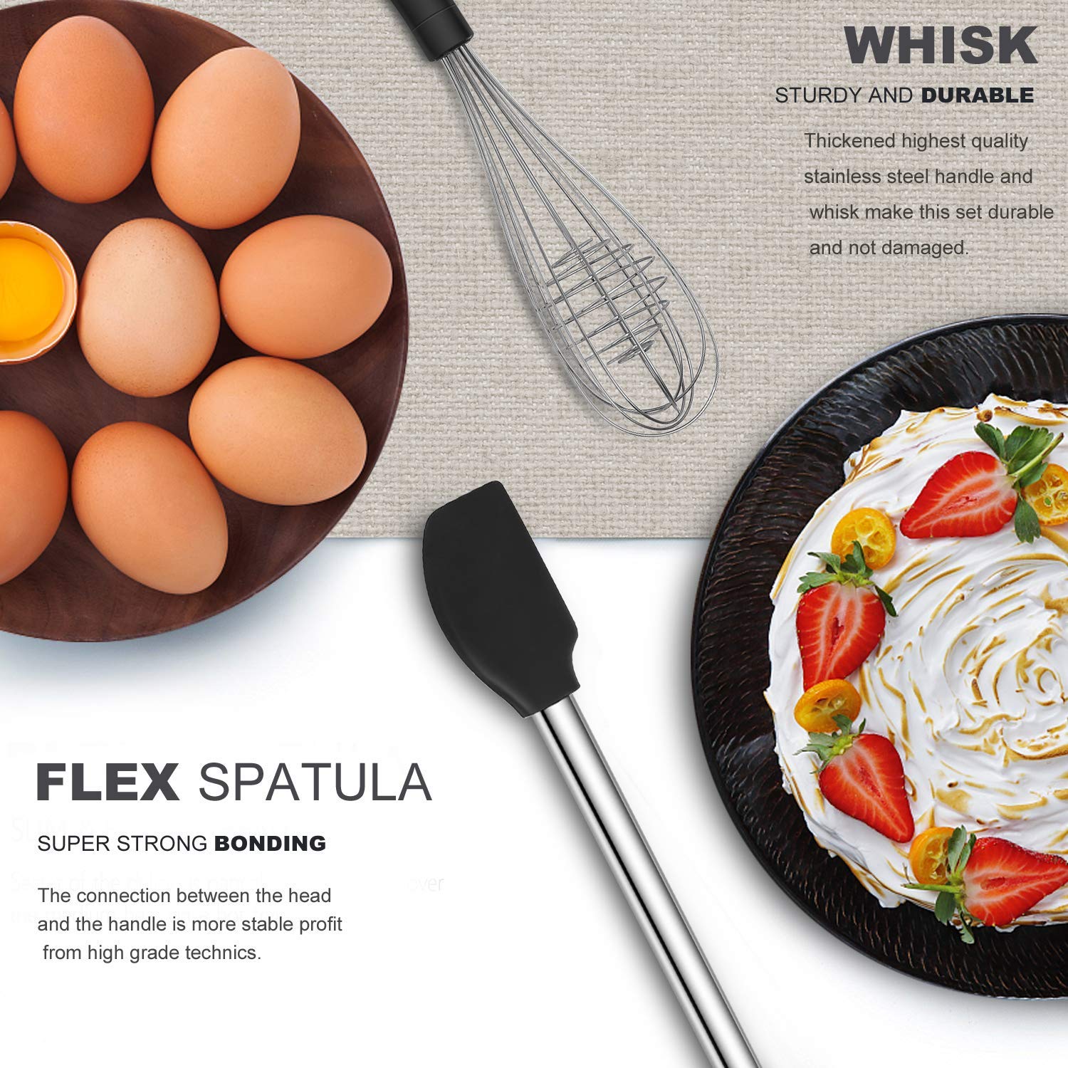Kitchen Utensil Set-Silicone Cooking Utensils-33 Kitchen Gadgets & Spoons for Nonstick Cookware-Silicone and Stainless Steel Spatula Set-Best Kitchen Tools, Useful Pots and Pans Accessories - My Kitchen Products