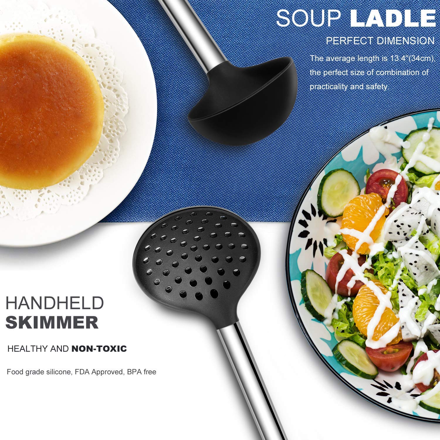 Kitchen Utensil Set-Silicone Cooking Utensils-33 Kitchen Gadgets & Spoons for Nonstick Cookware-Silicone and Stainless Steel Spatula Set-Best Kitchen Tools, Useful Pots and Pans Accessories - My Kitchen Products