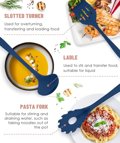 Kitchen Utensils Set-12 Pieces Silicone Cooking Utensils Set (Dishwasher Safe) 392°F Heat Resistant Spatula Set,Kitchen Utensil Set for Nonstick Cookware,Best Kitchen Tools with Holder - My Kitchen Products