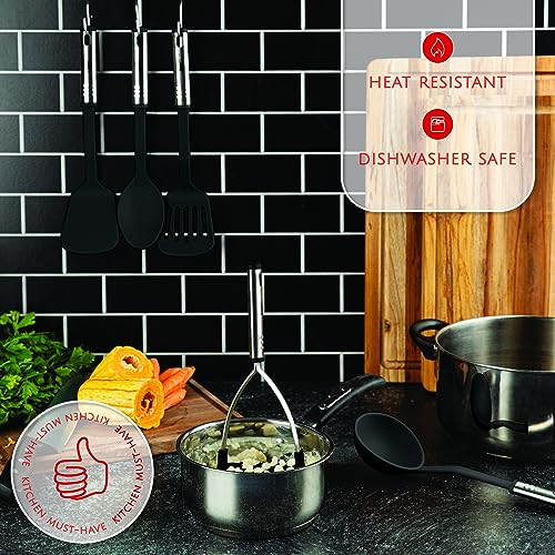 Kitchen Utensils Set 35 PCS Cooking Utensils Set, Nonstick and Heat Resistant Nylon Stainless Steel Silicone Spatula Set - Kitchen Gadgets Home Essentials Kitchen Accessories, Apartment Must Haves - My Kitchen Products