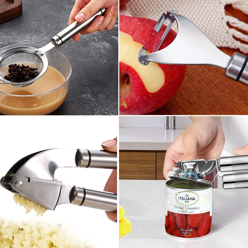 Kitchen Utensils Set- 35 PCs Cooking Utensils with Grater,Tongs, Spoon Spatula &Turner Made of Heat Resistant Food Grade Silicone and Wooden Handles Kitchen Gadgets Tools Set for Nonstick Cookware - My Kitchen Products