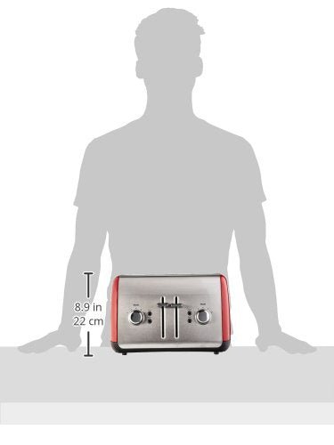 KitchenAid 4 Slice Manual Lift Toaster KMT4115ER, Empire Red - My Kitchen Products