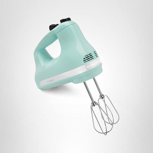 KitchenAid 5 Ultra Power Speed Hand Mixer, KHM512, Ice Blue - My Kitchen Products