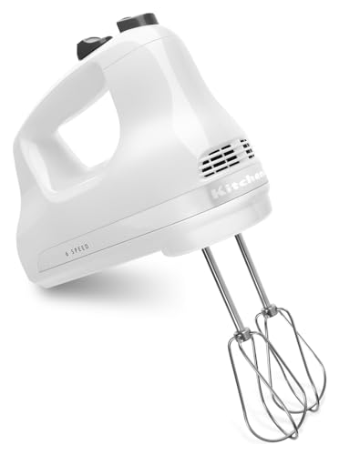KitchenAid 5 Ultra Power Speed Hand Mixer - KHM512, White - My Kitchen Products