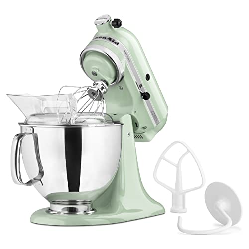 KitchenAid Artisan Series 5 Quart Tilt Head Stand Mixer with Pouring Shield KSM150PS, Pistachio - My Kitchen Products