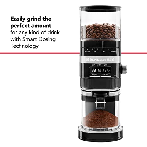 KitchenAid Burr Coffee Grinder, KCG8433, Onyx Black - My Kitchen Products