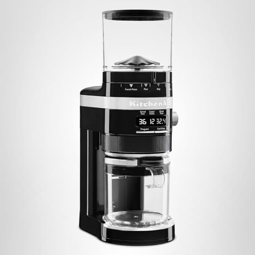 KitchenAid Burr Coffee Grinder, KCG8433, Onyx Black - My Kitchen Products