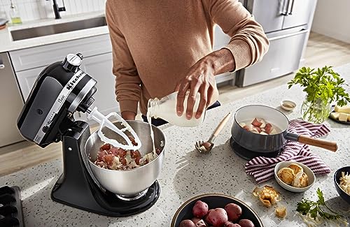KitchenAid Classic Series 4.5 Quart Tilt-Head Stand Mixer K45SS, Onyx Black - My Kitchen Products