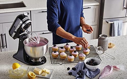 KitchenAid Classic Series 4.5 Quart Tilt-Head Stand Mixer K45SS, Onyx Black - My Kitchen Products
