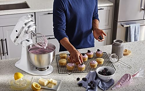 KitchenAid Classic Series 4.5 Quart Tilt-Head Stand Mixer K45SS, White - My Kitchen Products