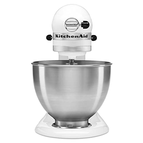 KitchenAid Classic Series 4.5 Quart Tilt-Head Stand Mixer K45SS, White - My Kitchen Products