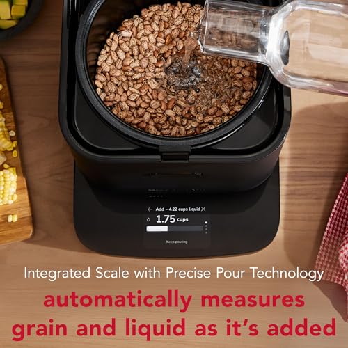 KitchenAid Compact 8 Cup Grain and Rice Cooker with Automatic Sensing and Integrated Scale, KGC2154, Black Matte - My Kitchen Products