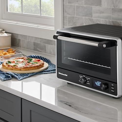 KitchenAid Digital Countertop Oven with Air Fry & Pizza Stone, KCO128BM, Black Matte - My Kitchen Products