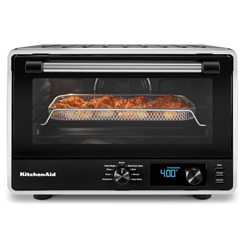 KitchenAid Digital Countertop Oven with Air Fry & Pizza Stone, KCO128BM, Black Matte - My Kitchen Products