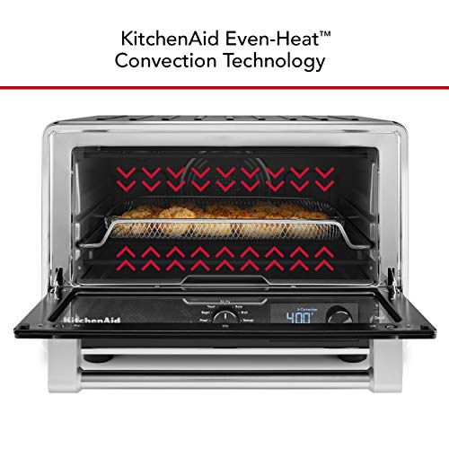 KitchenAid Digital Countertop Oven with Air Fry & Pizza Stone, KCO128BM, Black Matte - My Kitchen Products