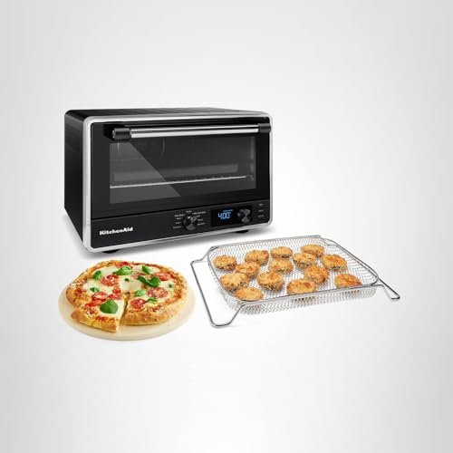 KitchenAid Digital Countertop Oven with Air Fry & Pizza Stone, KCO128BM, Black Matte - My Kitchen Products
