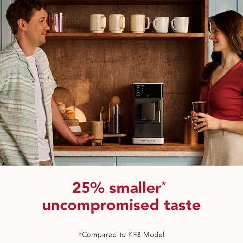 KitchenAid Fully Automatic Espresso Machine KF2 with 6 Hot and Iced Coffee Options | Built-In Grinder | Steam Wand, Black Matte KES8452 - My Kitchen Products