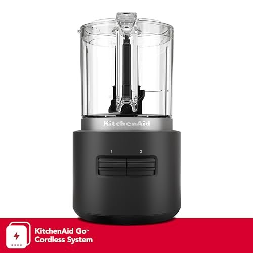 KitchenAid Go™ Cordless Food Chopper - battery included, KFCR531, Black Matte - My Kitchen Products