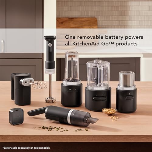 KitchenAid Go™ Cordless Food Chopper - battery included, KFCR531, Black Matte - My Kitchen Products