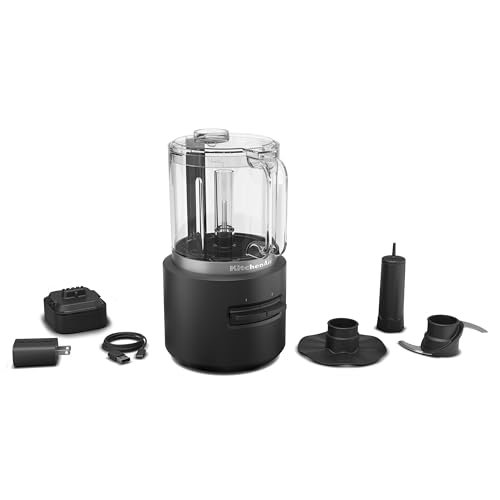 KitchenAid Go™ Cordless Food Chopper - battery included, KFCR531, Black Matte - My Kitchen Products
